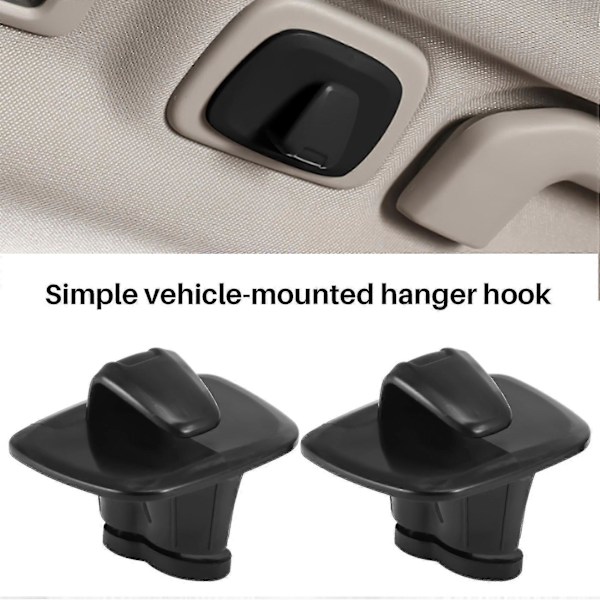 2 kpl Auton Musta Abs Sisäkaton Koukut Vaatteiden Ripustuskoukut Trimmi Volvo V90 S90 Xc40 Xc60 Xc90 20 db