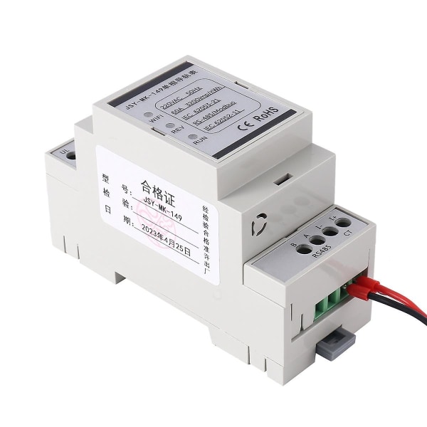 Ac Eleffekt Kwh Wattmeter Voltmeter Amperemeter Digital Spændingsmåler Din Rail Energimåler 9,5 mm Lukket Transformer