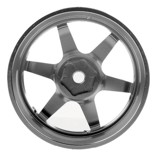 4 st Aluminiumlegering 6-ekrad fälg, grå [DB]