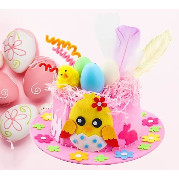 Easter Bonnet Kit, Easter Party Favors-påsk Bonnet Hats, DIy Easter Hat, DIy Easter Bonnet Decorations Kit Easter Bonnet Hats Set , Make Your Own Ea