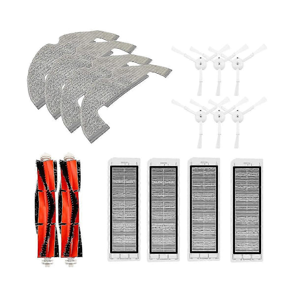 Sidoborstar, HEPA-filter, Moppduk för D10s Plus Robotdammsugare As Shown