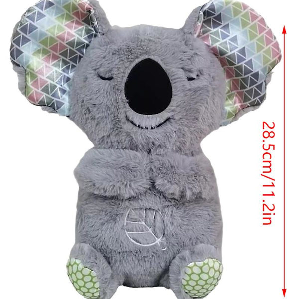 Hengittävä Koala-pehmolelu valolla ja äänellä vastasyntyneen baby lahja musiikin kanssa [DB] onesize