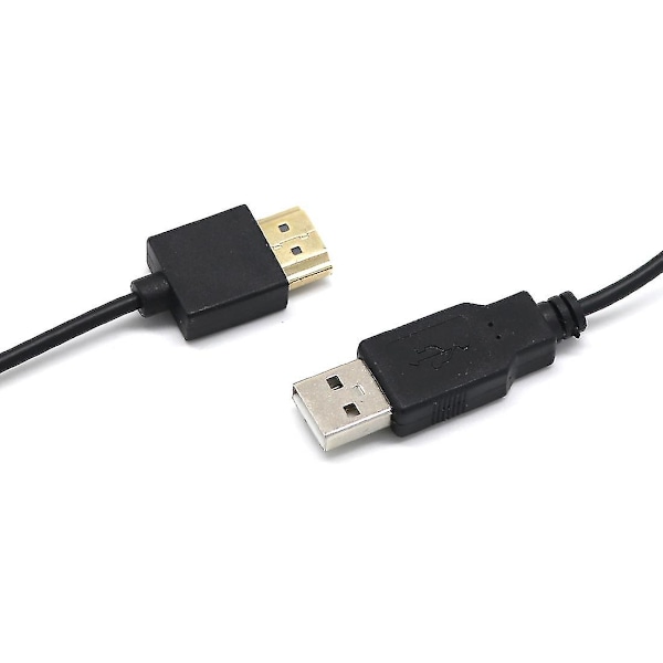 Hdmi 1.4 -liitin USB 2.0 -liittimeen sovitinliitin laturimuunnin kaapeli-yu (FW) black