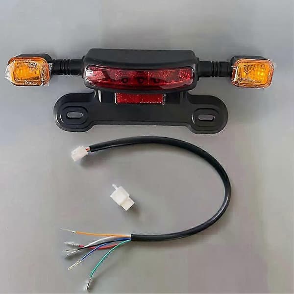 12-60V LED E-cykel Baglygte med Bremse & Blinklys til Elcykler [DB]