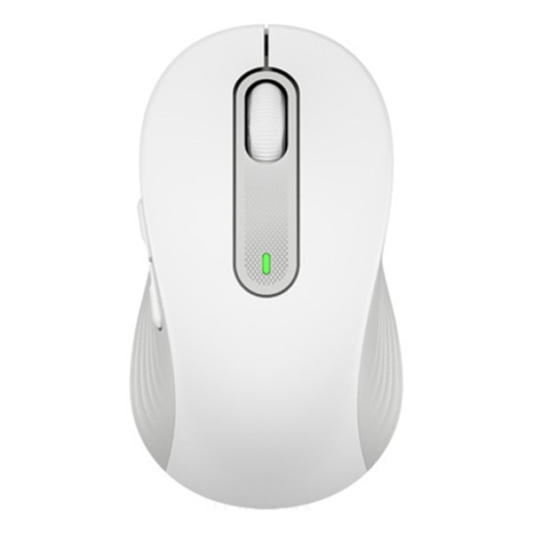 M650 Trådløs Mus 2.4GHz Bluetooth-kompatibel Dobbeltmodus Ergonomisk DPI Justerbar Lydløs Mini Lett Universal Trådløs [DB] White