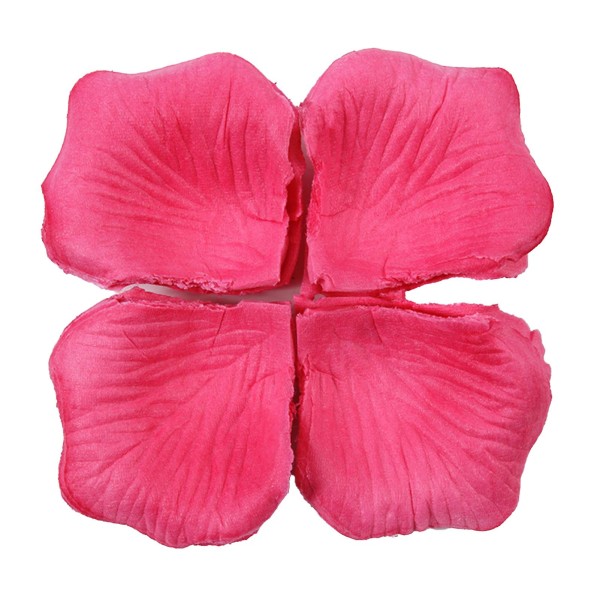 1200 stk/12 taske Attraktiv kunstig rosenblad bred anvendelse ikke-vævet stof Realistisk gør-det-selv falske blomsterblad til bryllup Jikaix Rose Red