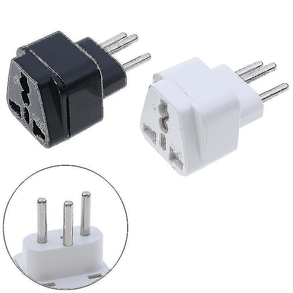 Universal UK/US/EU till Schweizisk AC Strömkontakt Reseadapter Omvandlare [db] Black