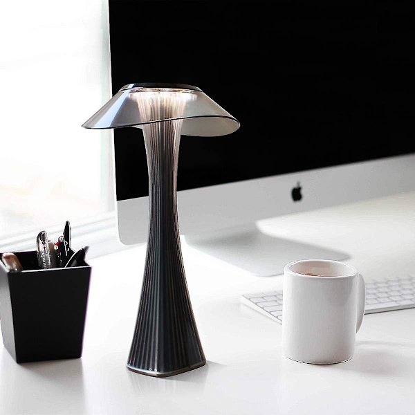 Designer Bordlampe Genopladelig Touch LED Bordlampe - Dæmpbar Titanium USB Sengelampe 3W Cordle [DB]
