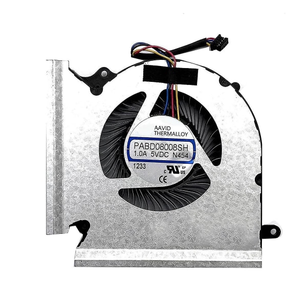 Computer CPU-køleventilator + GPU-køleventilator til GE66 GP66 GL66 -1541 -1542 N453 N454 PABD08008SH [DB]