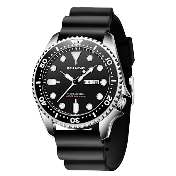 Ben Nevis Kalender Luminous Business Sports Herre Vanntett Armbåndsur {Db} Black