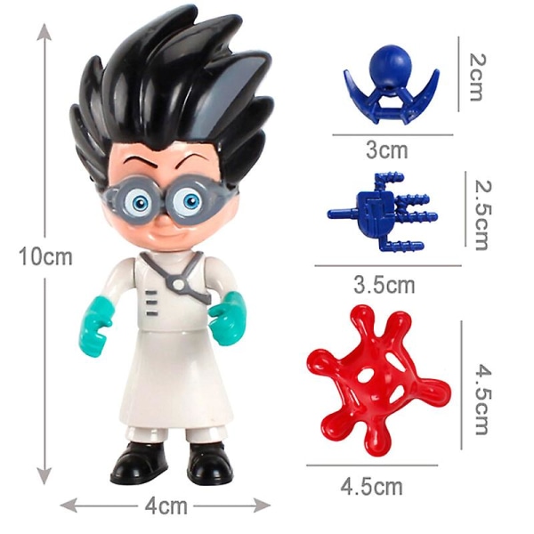 6 stk./sett Pj Masks Catboy-kappe actionfigurer barneleke gave Db 60 pcs