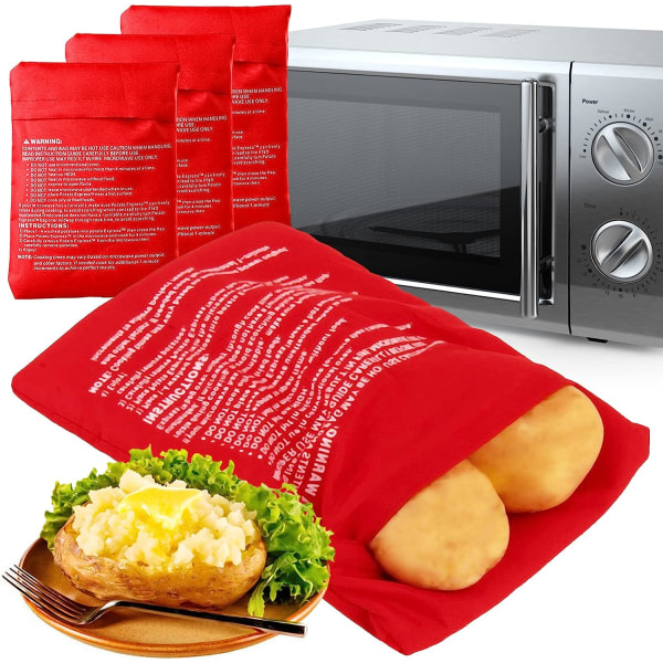 4st mikrovågsugn potatispåse, mikrovågsugn potatispåse, mikrovågsugn potatispåse, mikrovågsugn potatispåse, matlagningspotatispåse, mikrovågsugn potatispåse