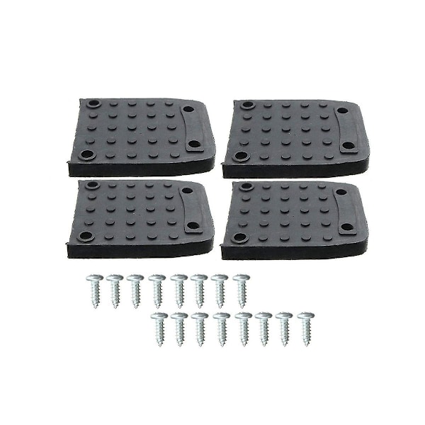 Stilt Soles Anti- Pads til Gipsplader, 4stk Stilt Soles Udskiftningssæt, Non- Fodpuder, Konstruktion T [DB] Black