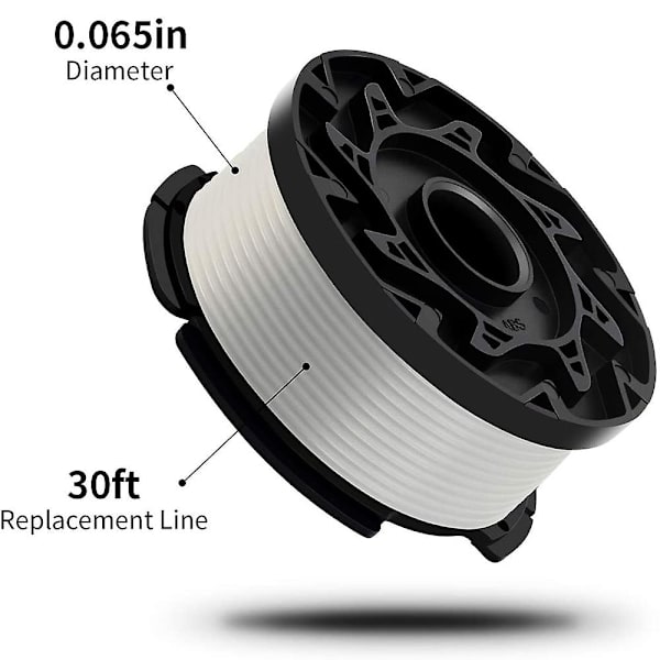 Db 3 4 6 PCS Utskiftbare Påfør til BLACK+DECKER AF-100 Trimmer Line Spoler 4 pack