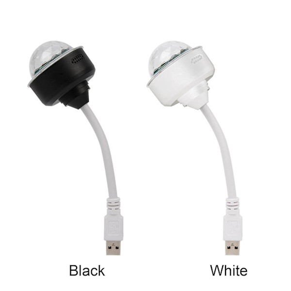 Usb Disco Lys, Disco Lys, Stik Disco Kugle Lys, Disco Kugle Lys [db] Black