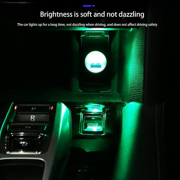 LED ambient bilbelysning, USB-gränssnitt - Bilens interiöra ambientbelysning (DB)