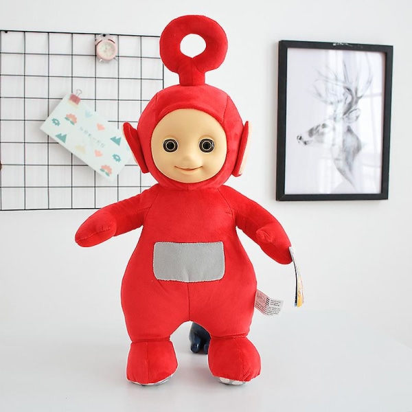 18/30/46cm Ekte Teletubby Barnas Puslespill Plysjleketøy Dukke Kreativt Leker Mor Baby Høy Kvalitet Bursdagsgave Barn DB red about 30cm