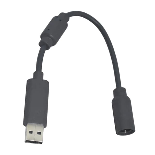 USB Breakaway-kabel Break off-kabel med filter for Xbox 360-kontroller [DB] Black