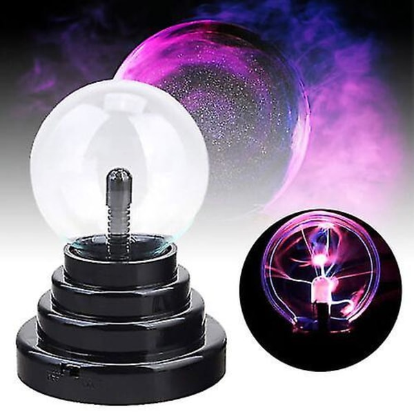 Magic Plasma Static Ball Lava Lamp Light Touch Sensitive USB -batteri