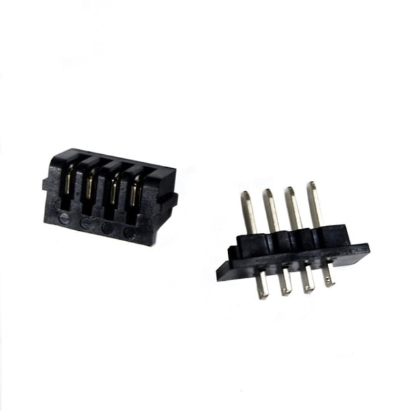 1 par ebike batteristrømutladningskontakt 4pins hann- og hunnkontakt Batteribase/plate Rep.