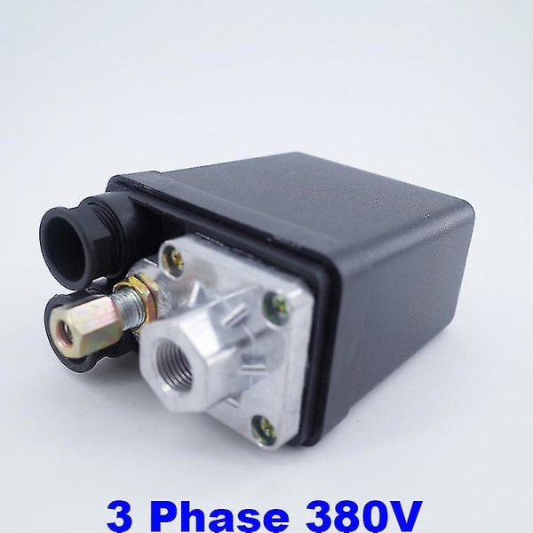 Høykvalitets 175psi 10bar 20a 3-fase luftkompressor trykkbryterkontrollventil - 1 port - 6-8bar område [dB}
