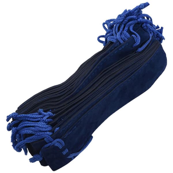 150 stk. blå fløyelspennepose, enkel pennepose, blyantpose [DB] Blue