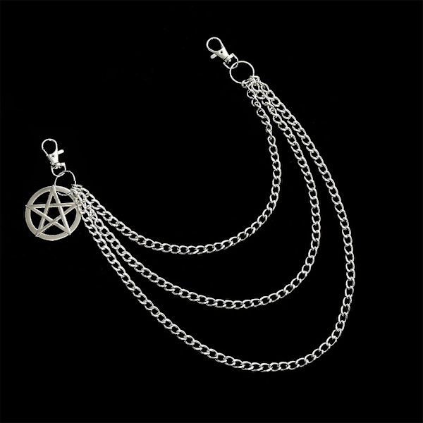 Byxor Kedja Gotisk Punk Rock Kedjor Fickbälte Kedjor Vintage Plånbok Kedja Hip Hop Byxor Kedja Kjol Midja Kedja Lås Nyckelring Unisex Smycken