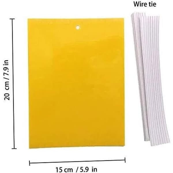 Klibbig insektsfälla, skadedjursfälla, 8-pack fällor, klibbig insektsfällbräda, lämplig för olika miljöer - 20x15cm[DB]