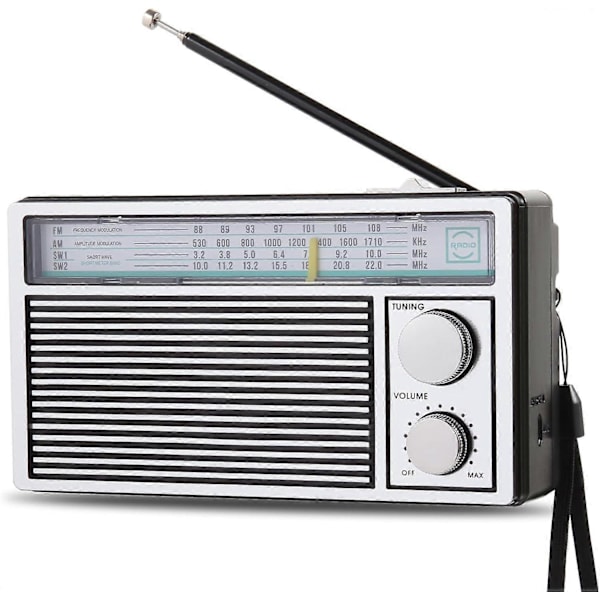 Korkealaatuiset kannettavat AM FM -radiot, retro-radio, transistoriradiot voimakkaalla [DB] äänellä