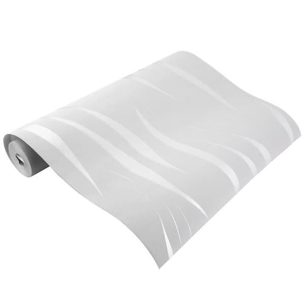 Ylellinen 3D-seinämaalaustapetti 10M - Hopeanharmaa[DB]