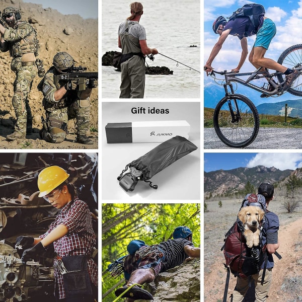 Taktiskt bälte, Military Hiking Rigger 1,5" nylon webbarbetsbälte med kraftigt snabbspänne