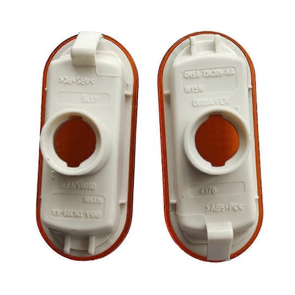 1 par hvide sidemarkeringslys blinklys 4M5A-13K309-AA til Focus 2 2005-2008 [DB]