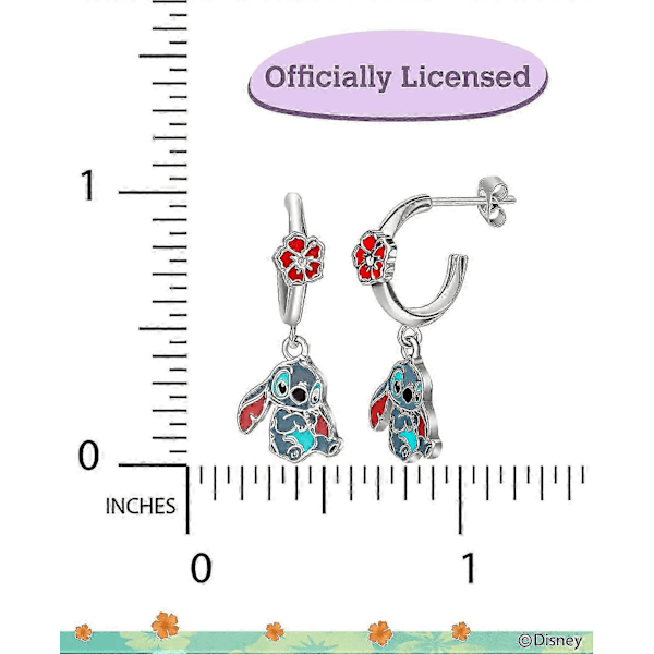DB Messing Stitch Dingle J Bøyle Øredobber Imitasjon Rhodium, Messing, Ingen Edelsten