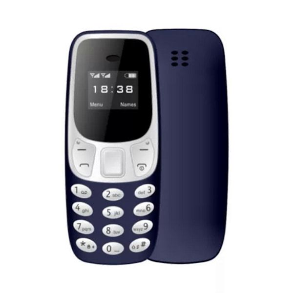 Rød BM10 Mini Dual SIM Mobiltelefon Bluetooth Dialer GSM 2G MP3 Stemmeendrer db Blue