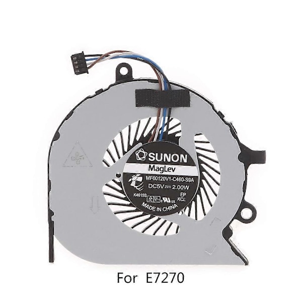 CPU Køleventilator til Dell Latitude E7270 E7470 DC5V 4-pin Bærbar CPU Køler Radiator Computertilbehør [DB]