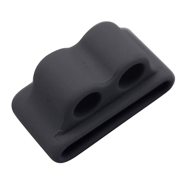 Blød silikone anti-tabt beskyttende etui cover urholder til Airpods 1/2 Jikaix Black