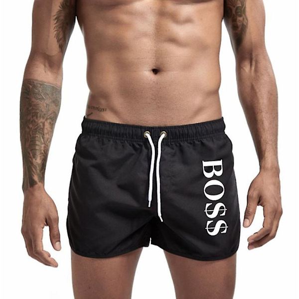 Ny Boss Casual Fashion Herre Strandshorts Svømmeshorts (2XL)