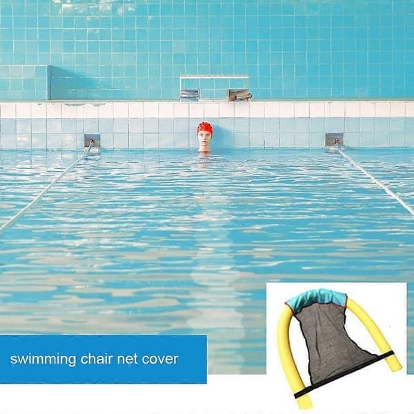 Pool Noodle Sling Mesh Stol Sling Mesh Pool Noodle Sling Mesh Sæde til Drenge og Piger, Voksen-gul[DB]