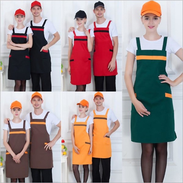 Hihaton keittiö ruoanlaitto ravintola leipomo kauppa esiliina tasku kansi Black