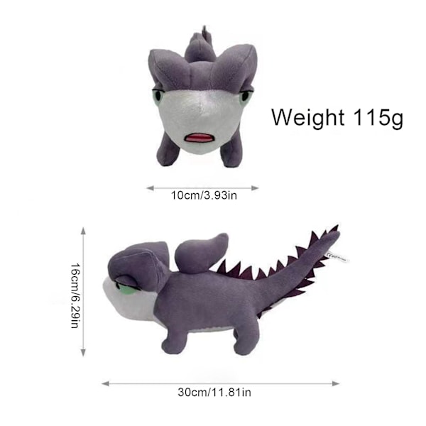 Plushleker - Koala, Skorpion, Øgle, Edderkopp, Slange Myk Utstoppa Dyreleker, Søte Tegneseriefigurer Dyr Dukke [DB] Lizard