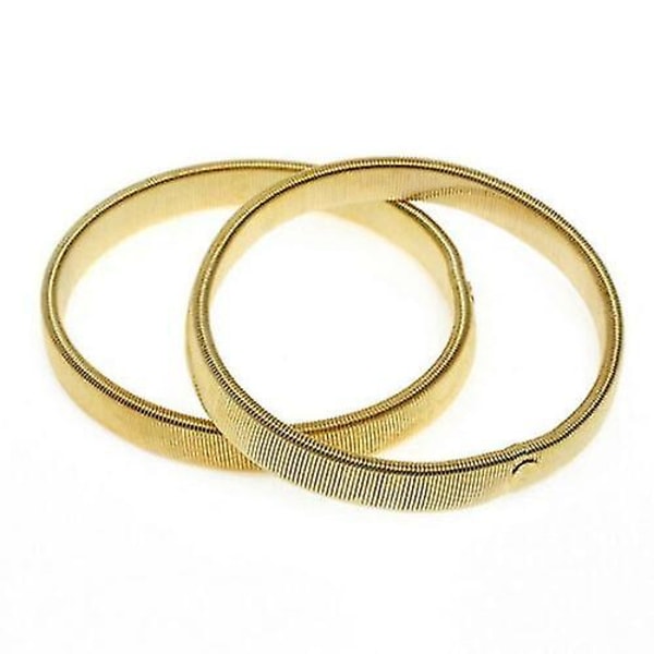 Herr Dam Skjorta Ärmhållare Arm Band Hoop Elastisk Metall Armband Armband [db] golden 1pcs