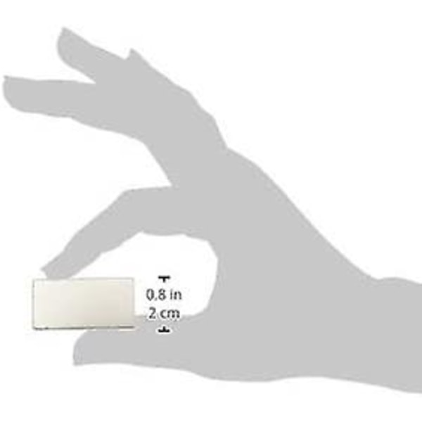 Magnet 40 x 20 x 10 mm tyk N42 Neodym Magnet - 21,7 kg trækkraft (pakke med 1) DB
