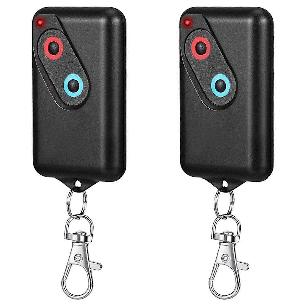2 stycken garageportfjärrkontroller, 2-knapps garageportfjärrkontrollssändare 303mhz garageportfjärrkontrollssändare [DB] Photo Color