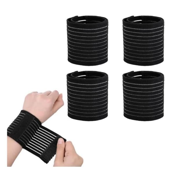 Armband - Ej specificerat - Justerbart - Elastisk komfort - Sportskydd - 4PCS Etikett[DB]