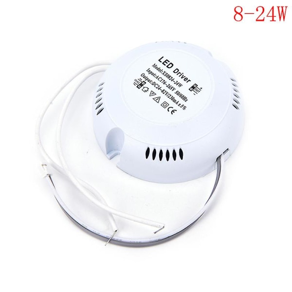 LED-drivrutin 8-24w Hög effektivitet Strömförsörjning Ac 176v~265v För Taklampa Ny [DB] one size