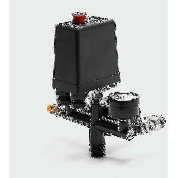 2024 Trykkregulator med trykkbryter for kompressor Trykkbryter med 2 displayer [DB]