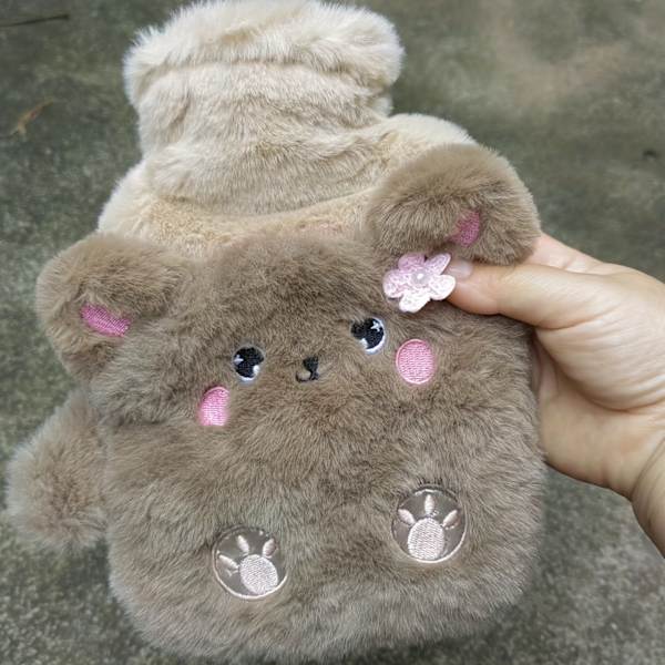 Uusi vesi-injektio kasteluvesi, kuumavesipussi käsien lämmittämiseen, vauvan lämmittämiseen, plushi, söpö aarre, voidaan puuttua, voidaan purkaa Little Duck Hot Water Bottle 500ml