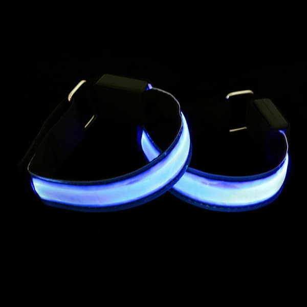 LED-lysarmbånd til natløb med reflekterende armbånd 2 stk. sæt[DB]