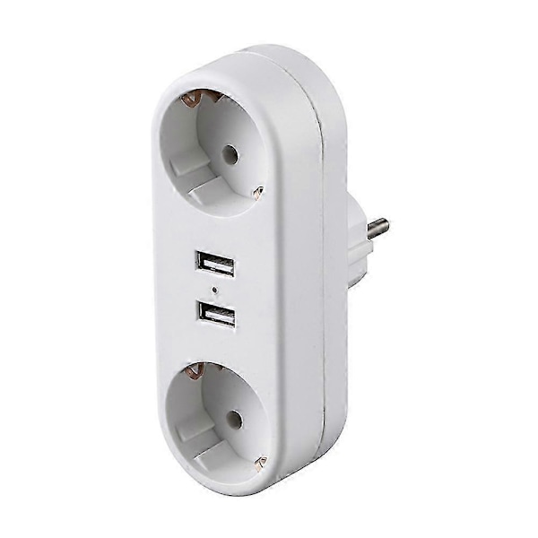 EU Jordveggkontakt Adapter Plugg Forlengelse Strømkontakt Konverter 3500W DB B21U