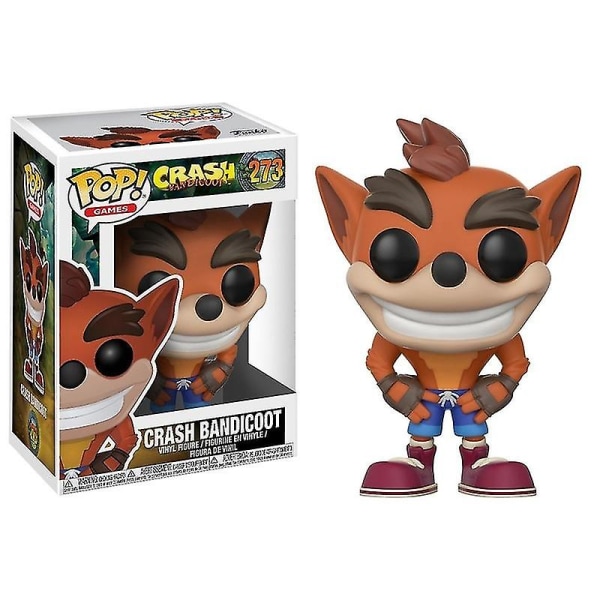 Games Series Crash Crash Bandicoot #273 Exklusiva Vinyl Actionfigurer Dockor Leksaker För Barn Födelsedagspresenter Db 273.1 with box